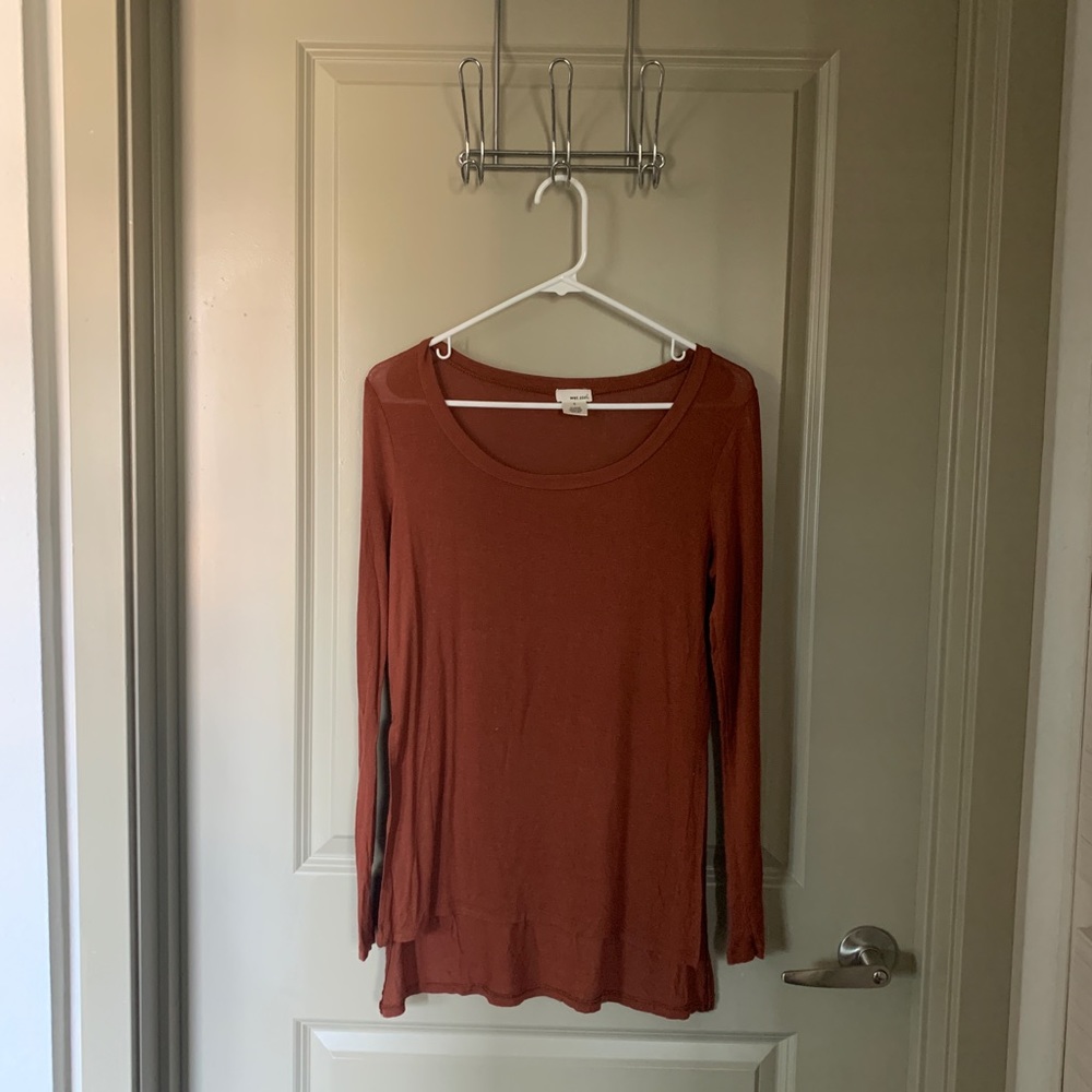 Burnt Orange Tunic Top
